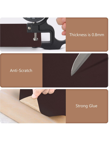 Cinta de Reparación de Cuero OAZ 27.8x21.8cm Marrón Oscuro