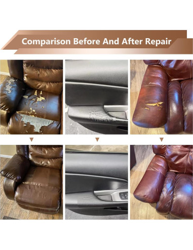 Cinta de Reparación de Cuero OAZ 27.8x21.8cm Marrón Oscuro