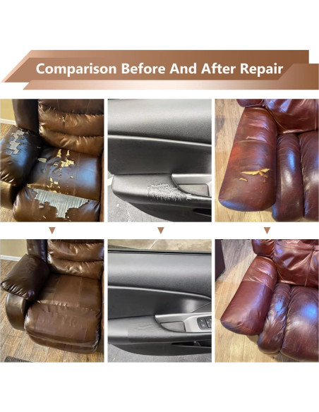 Cinta de Reparación de Cuero OAZ 27.8x21.8cm Marrón Oscuro