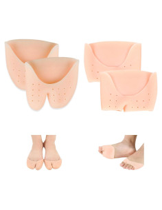 2 Pares Protectores de Dedos de Gel Silicona JEVRKAPZ