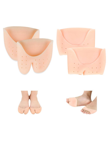 2 Pares Protectores de Dedos de Gel Silicona JEVRKAPZ