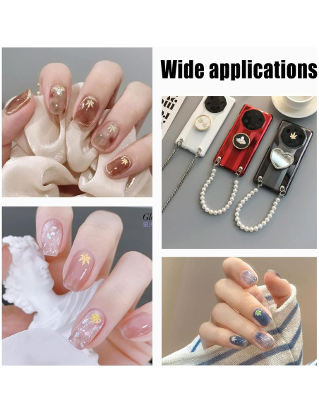 35 Piezas Accesorios para Uñas Arricraft - Rhinestones Hoja de Arce