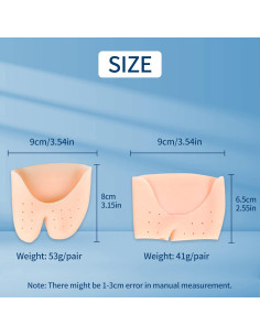 2 Pares Protectores de Dedos de Gel Silicona JEVRKAPZ 2