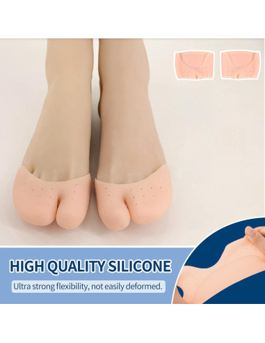 2 Pares Protectores de Dedos de Gel Silicona JEVRKAPZ