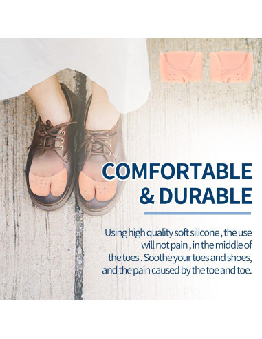 2 Pares Protectores de Dedos de Gel Silicona JEVRKAPZ