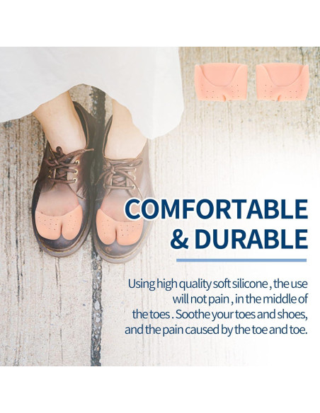 2 Pares Protectores de Dedos de Gel Silicona JEVRKAPZ