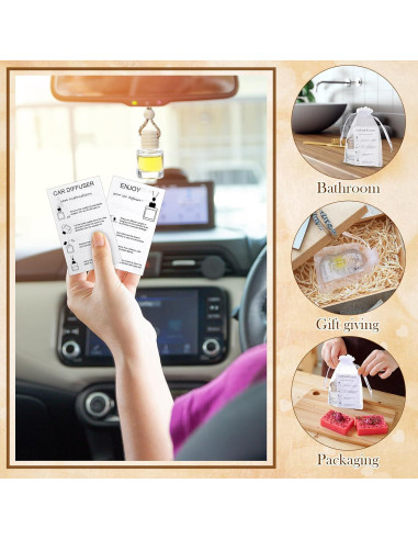 25 Botellas Difusoras de Aire Fresco Boao con Tarjetas y Bolsas