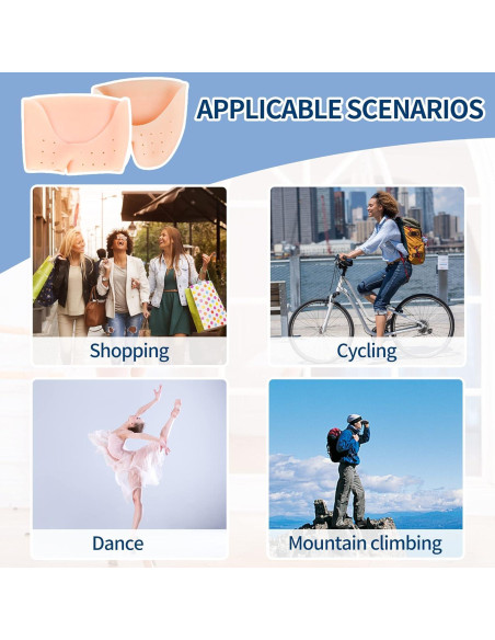 2 Pares Protectores de Dedos de Gel Silicona JEVRKAPZ