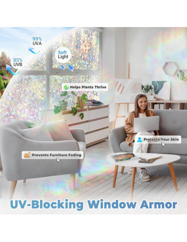 Película de Privacidad DOWELL 44.5x200 cm Vinilo UV