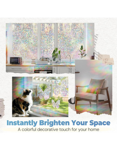 Película de Privacidad DOWELL 44.5x200 cm Vinilo UV