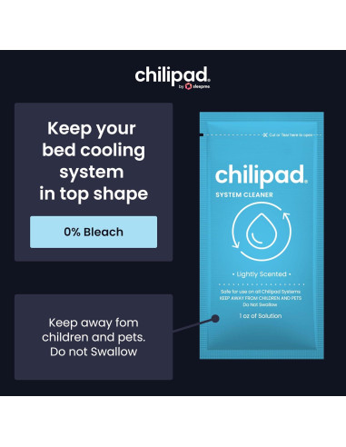 Limpiador para Sistemas de Sueño ChiliSleep - 3 Paquetes de 1 oz