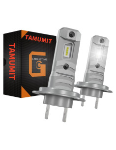 Bombilla H7 TAMUMIT 120W 50000LM Luz de Niebla 6500K (Paquete de 2)