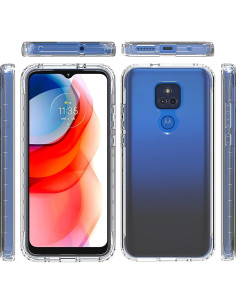 Funda Asuwish Bumper Transparente para Moto G Play 2021 2