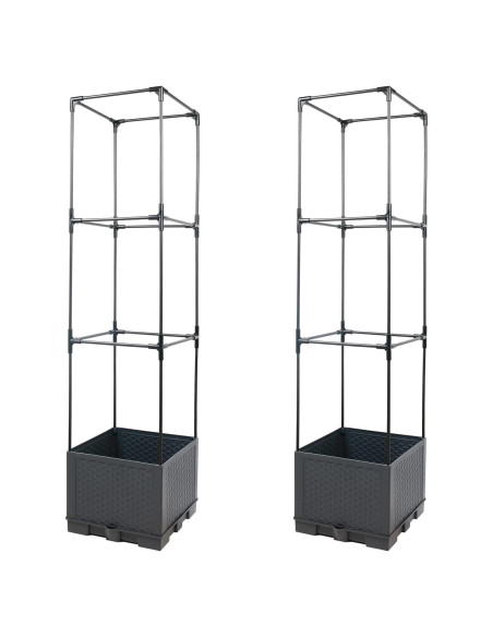 Jardinera Elevada Sunnyglade con Trellis 111.76 cm 2 Pcs