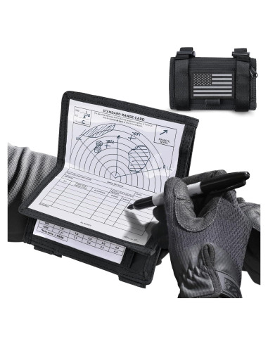 Funda de Mapa Táctica LIVANS Negra para Brazo con 3 Bolsillos