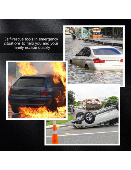 Martillo de Seguridad 2-en-1 BBTO HEE0678 para Coche