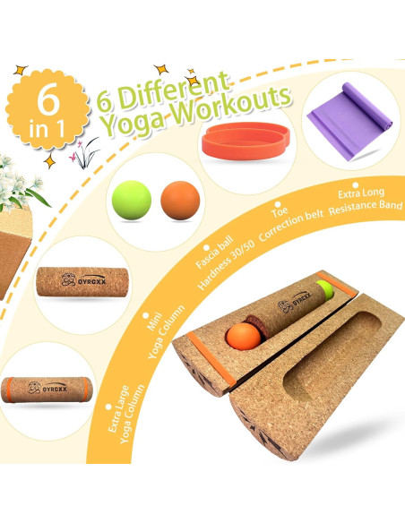 Tabla de Equilibrio QYRCXX 30cm de Corcho para Adultos