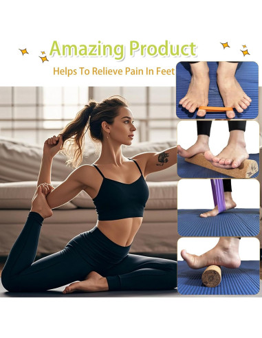 Tabla de Equilibrio QYRCXX 30cm de Corcho para Adultos