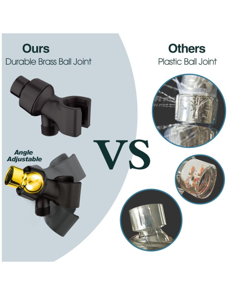 Cabezal de Ducha DUCHAS BRILLANTES 9 Funciones con Manguera 152.4 cm