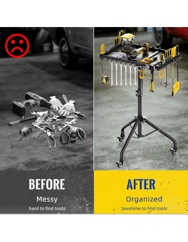 Carro de Herramientas Rodante Bloazzup con Altura Ajustable