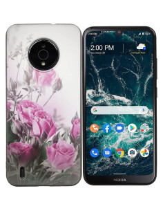 Funda TPU Rosa + 2 Protectores Vidrio Templado Nokia C200 2