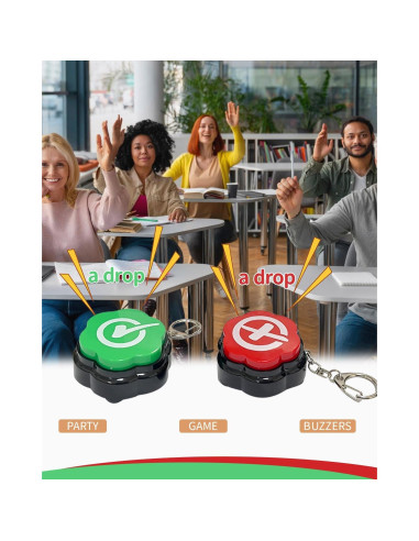 Juego de Botones Correcto e Incorrecto BOSKEY - Paquete de 2