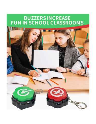 Juego de Botones Correcto e Incorrecto BOSKEY - Paquete de 2