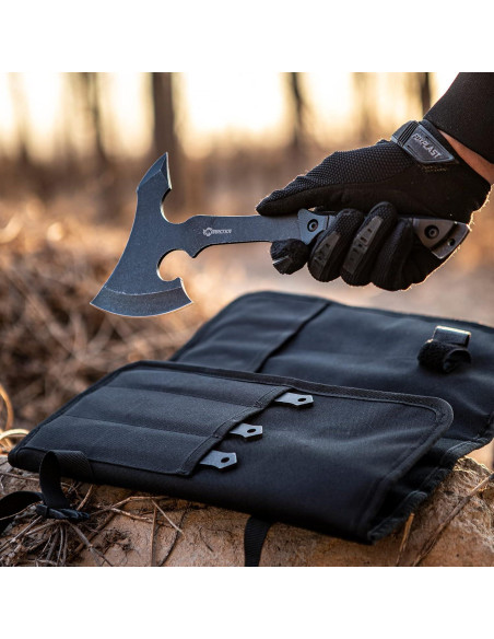 Juego de Hachas de Lanzamiento ANTÁRTIDA 3 Piezas Acero Inoxidable Juego de Hachas de Lanzamiento ANTÁRTIDA 3 Piezas Acero Inoxidable