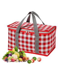 Bolsa Térmica Aislada K Y KANGYUN 25L Plegable Roja