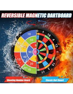 Tablero de Dardos Magnético Biange 34x37 cm con 12 Dardos 2