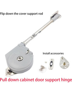 Hinge de Soporte Abatible YUEZIYE 2 Paquetes 105 Gris Claro 2