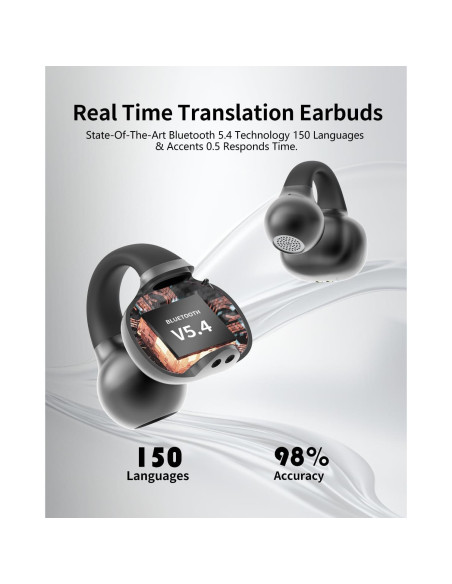 Auriculares Traductores AI Ohmvolta 3 en 1 Bluetooth 5.4