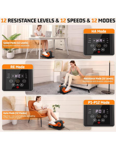 Elíptica de Escritorio ANCHEER A6014, Ejercitador de Piernas Silencioso 12 Niveles 2