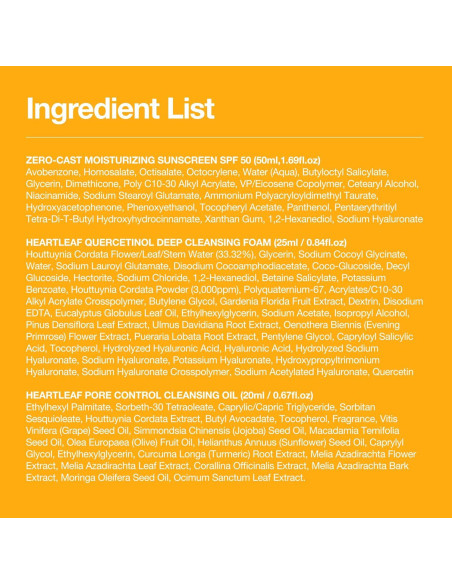 Kit de Viaje Anua: Protector Solar SPF 50 y Limpiadores Mini