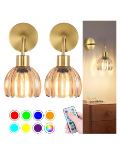 Aplique de Pared Vintage Inalámbrico Recargable TYKJ - Set de 2