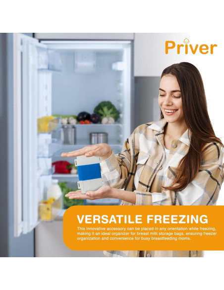 Organizador de Almacenamiento de Leche Materna Priver - Freeze Flat