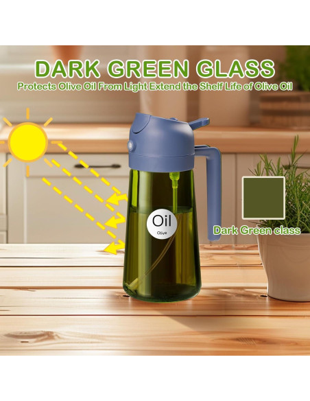 Pulverizador de Aceite YARRAMATE 470ml Verde Oscuro 2 en 1