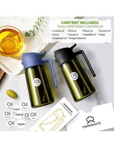 Pulverizador de Aceite YARRAMATE 470ml Verde Oscuro 2 en 1