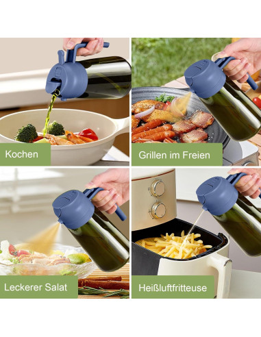 Pulverizador de Aceite YARRAMATE 470ml Verde Oscuro 2 en 1