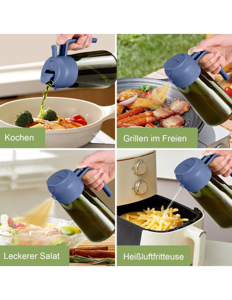 Pulverizador de Aceite YARRAMATE 470ml Verde Oscuro 2 en 1