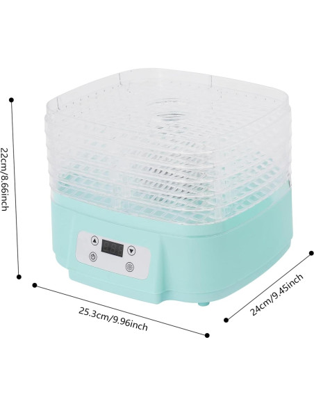 Deshidratadora de Alimentos HuaShuani 6 Niveles 200W Verde Deshidratadora de Alimentos HuaShuani 6 Niveles 200W Verde