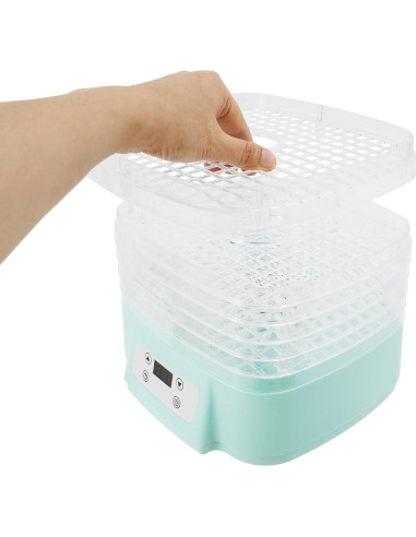 Deshidratadora de Alimentos HuaShuani 6 Niveles 200W Verde