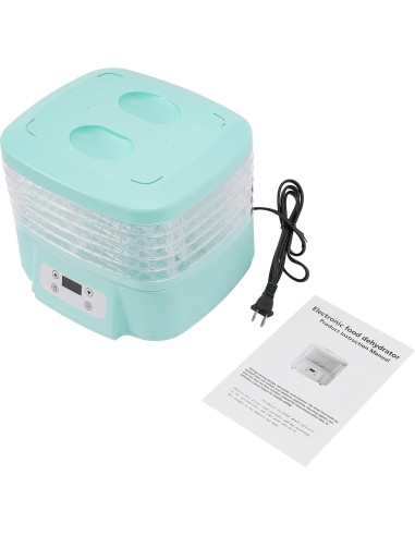 Deshidratadora de Alimentos HuaShuani 6 Niveles 200W Verde
