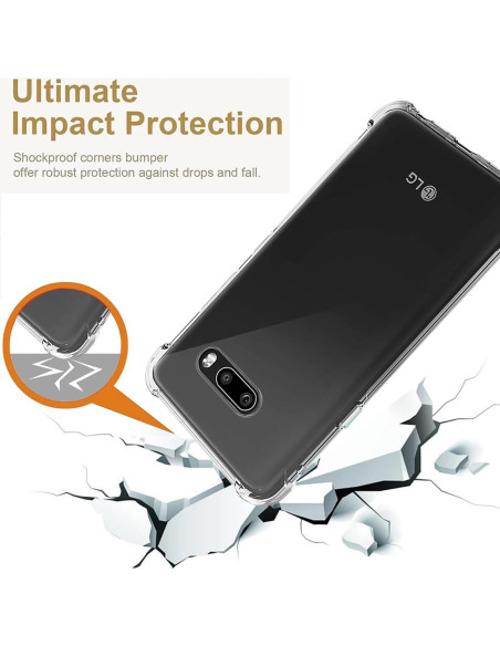 Funda TPU Transparente para LG G8X ThinQ y V50s ThinQ Funda TPU Transparente para LG G8X ThinQ y V50s ThinQ