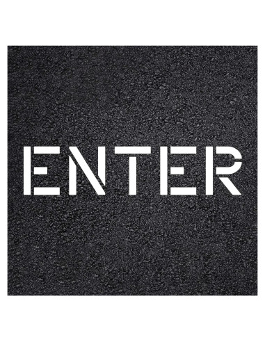 Esténcil de Entrada para Pavimento 30.48 cm Marketing Holders