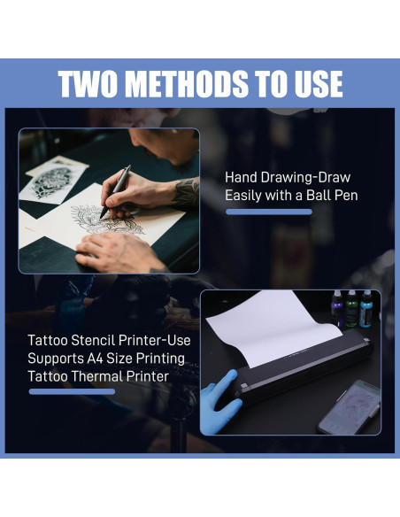 Papel de Transferencia para Tatuajes YILONG - 100 Hojas A4