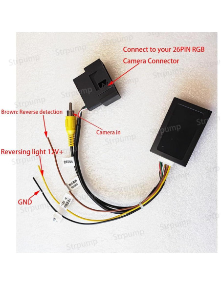 Adaptador Decodificador RGB a CVBS para Cámara de Reversa VW
