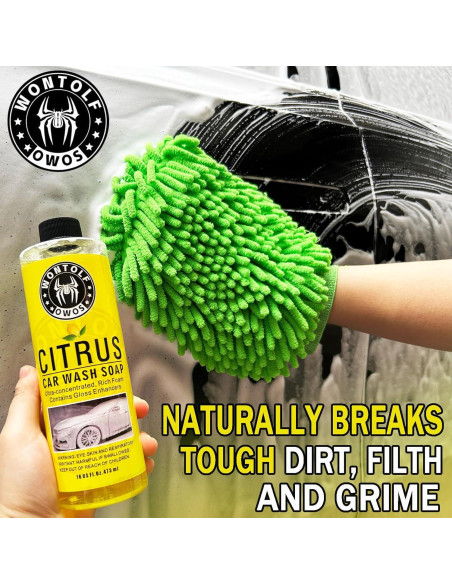 Kit de Lavado de Autos Wontolf - Jabón, Limpiador y Cepillo