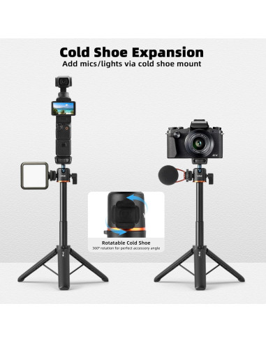 Mini Trípode Extensible BRDRC para DJI Osmo Pocket 3 y GoPro