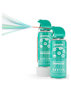 Limpiador de Teclado iDuster Spray de Aire 99g - Pack de 2